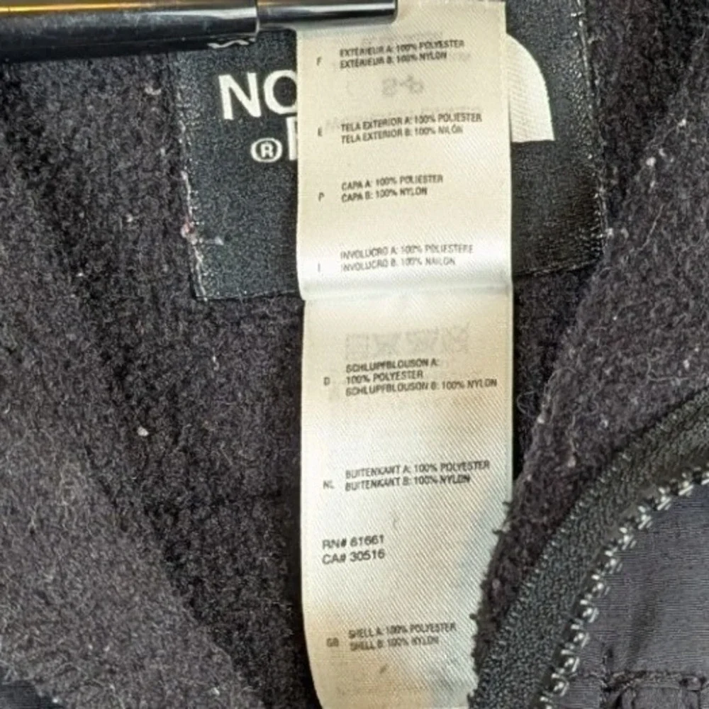 The North Face Denali Polartec Fleece Jacket Womens Small Black Full Zip Outdoor - Picture 8 of 14